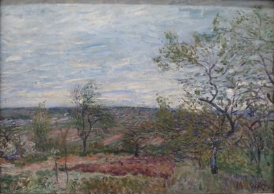 Windiger Tag in Véneux von Alfred Sisley